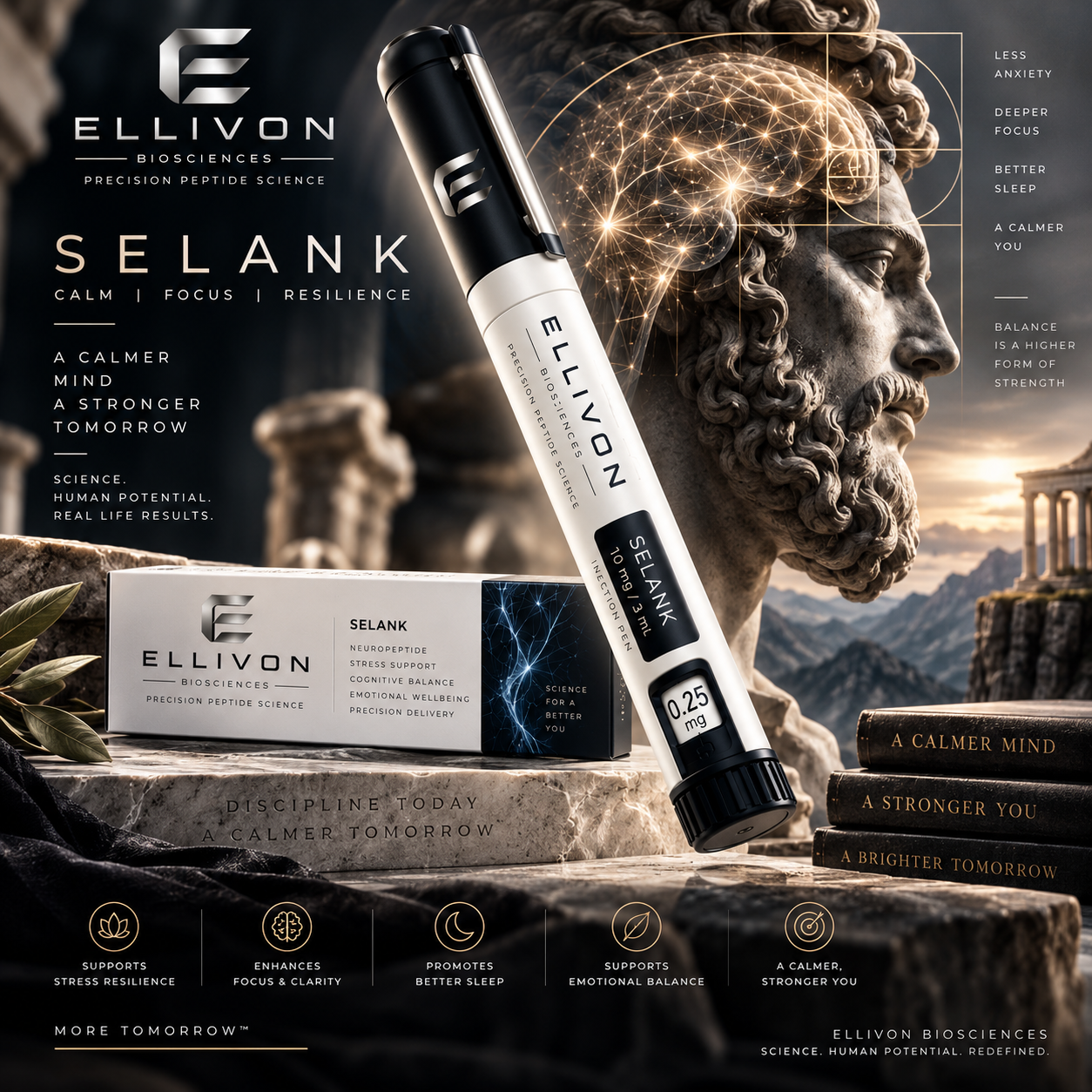 Selank 10 mg / 3 mL injection pen — ELLIVON presentation